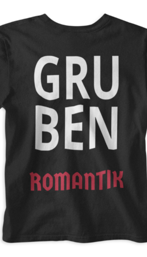 GRUBEN Romantik | T-Shirt Schwarz