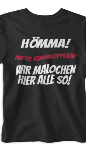 HÖMMA! Nicht Rummoppern! | T-Shirt Schwarz