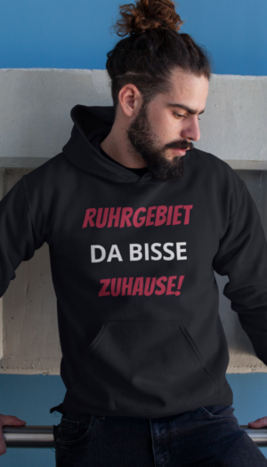 Da bisse Zuhause | Hoodie Schwarz