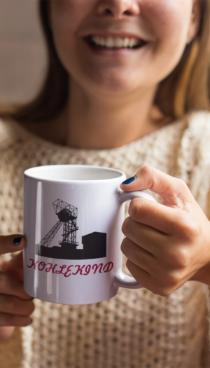 Kohlekind | Kaffeebecher Weiß