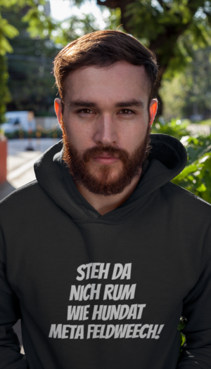 Hundat Meta Feldweech | Hoodie Schwarz