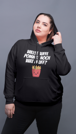 Willse auffe Pommes | Hoodie Schwarz